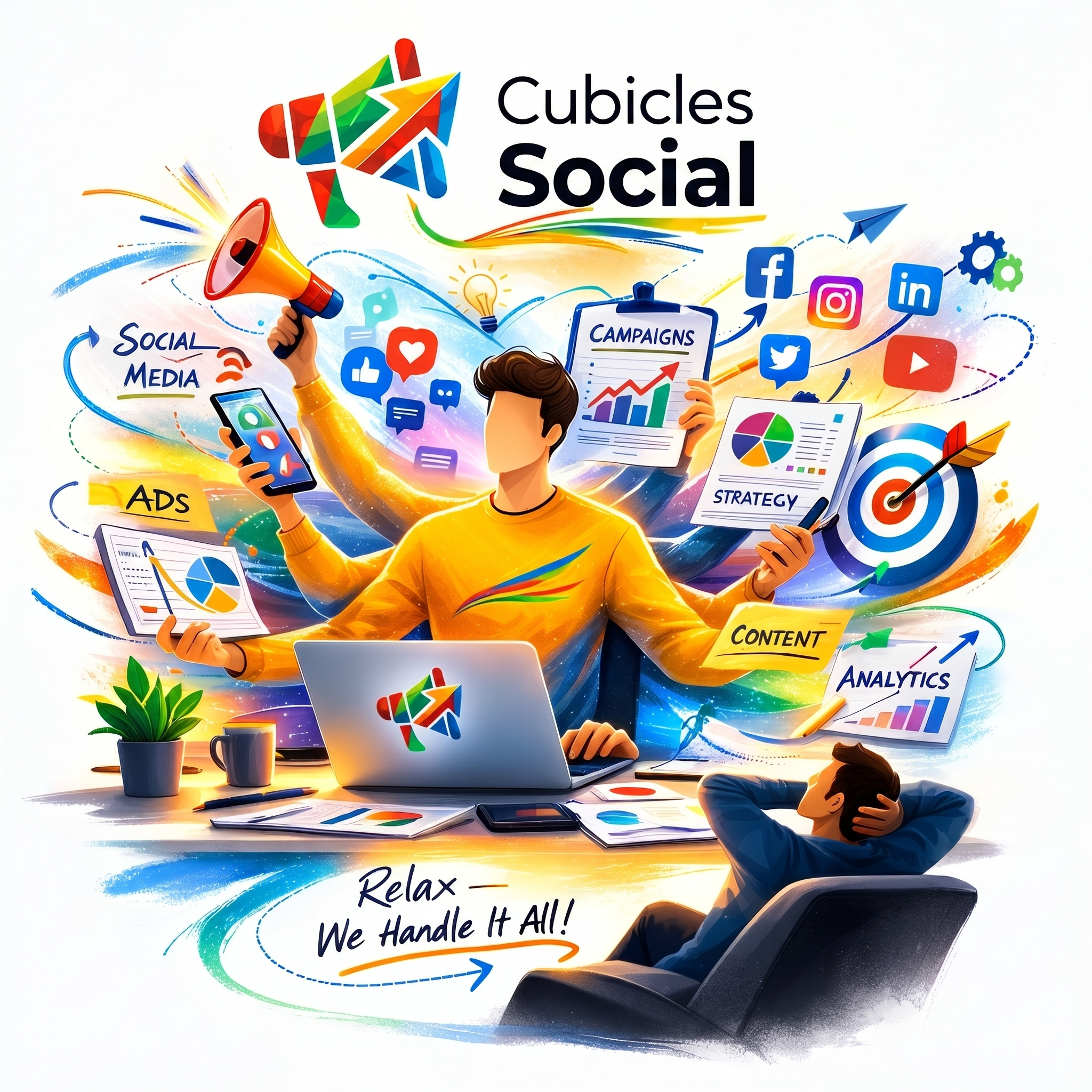 Cubicles Social — automated content workflow