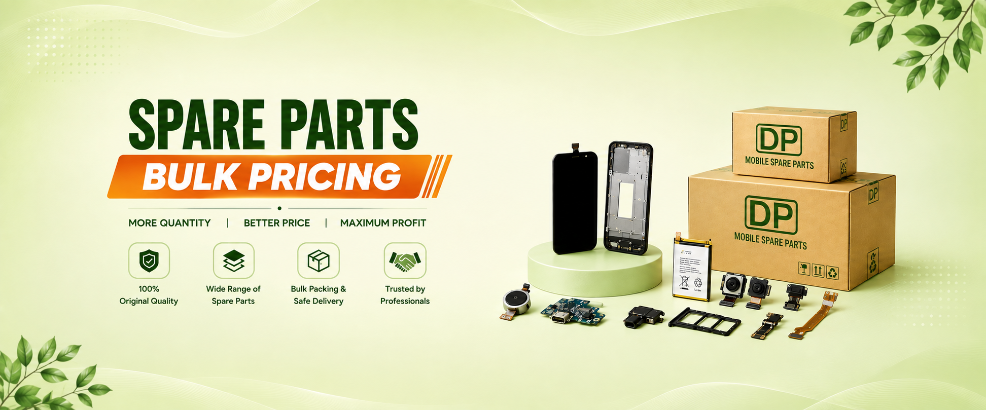 Spare parts bulk pricing banner
