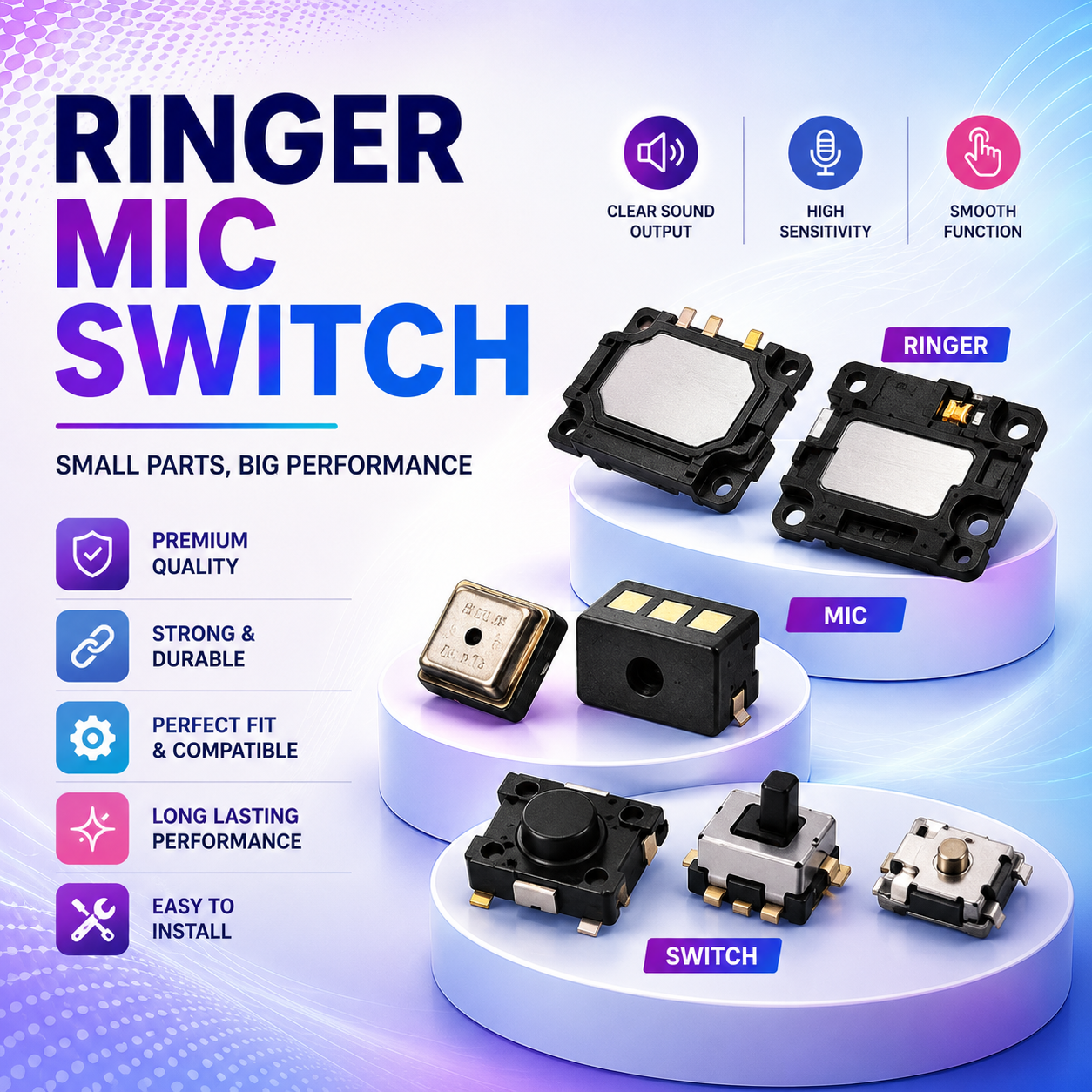 Ringer, Mic & Switch