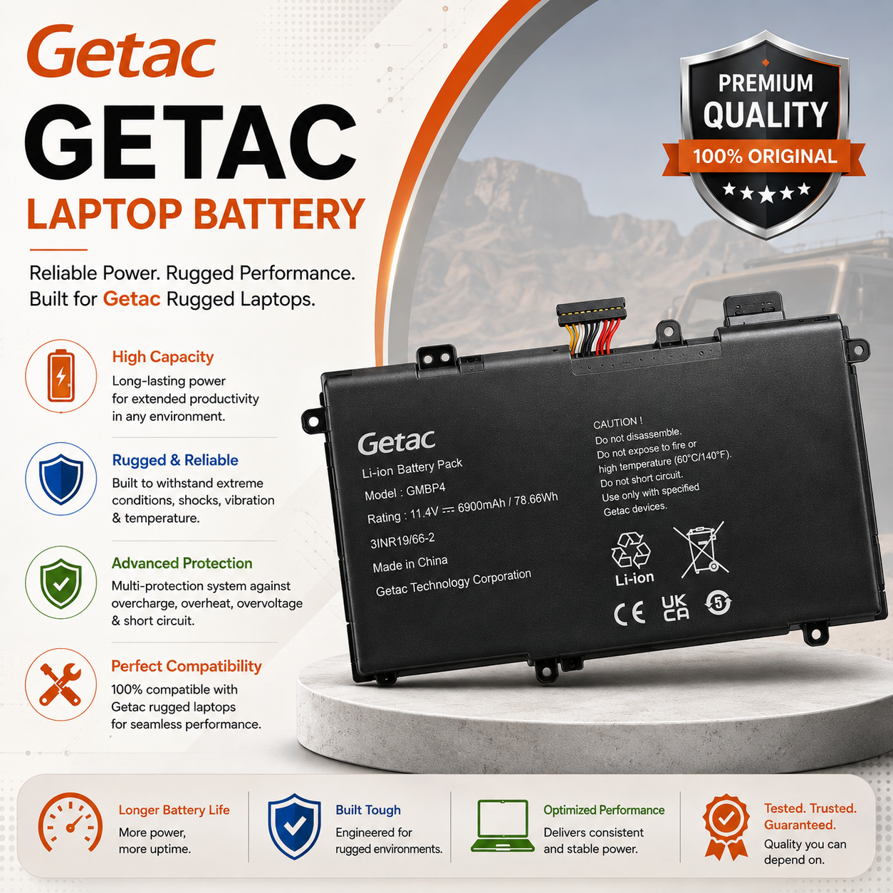 Getac Laptop Battery image