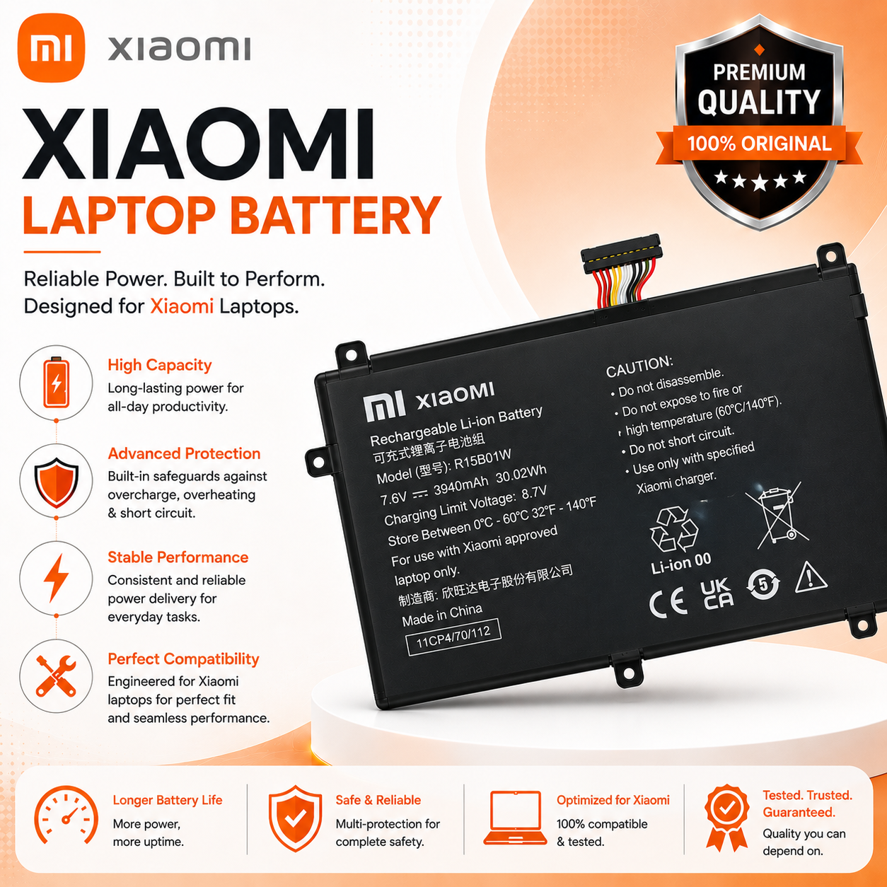 Xiaomi Laptop Battery image