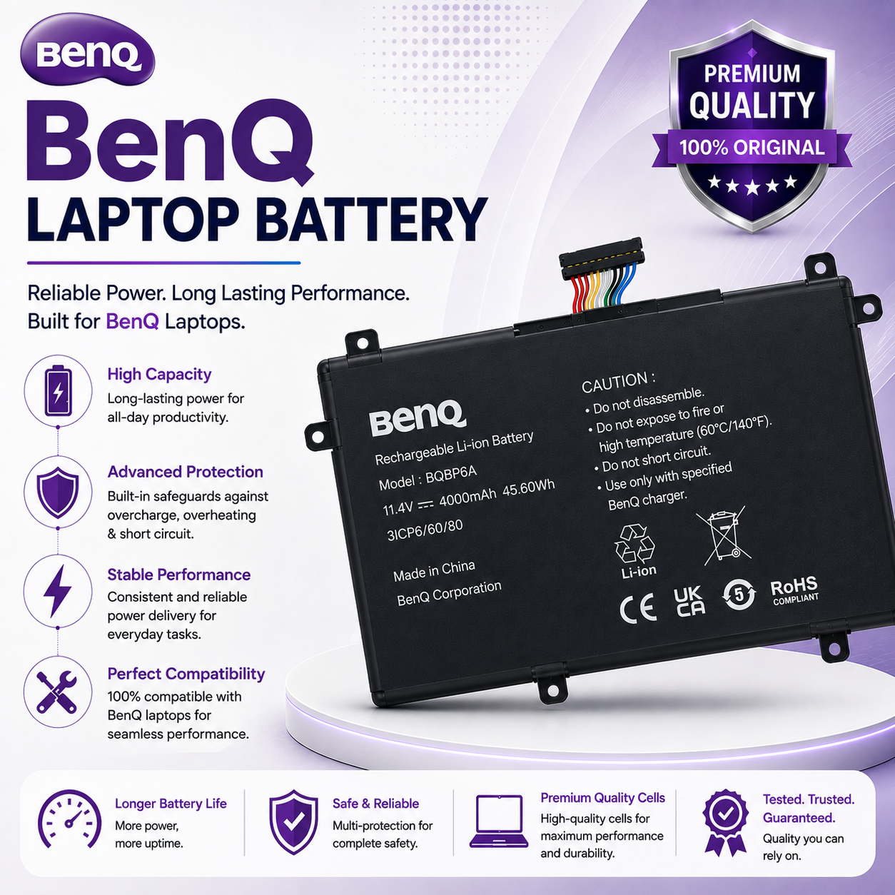 BenQ Laptop Battery image