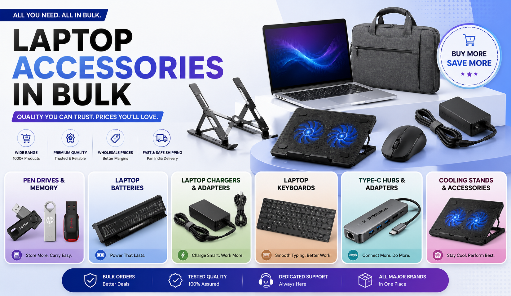 Bulk laptop accessory groups