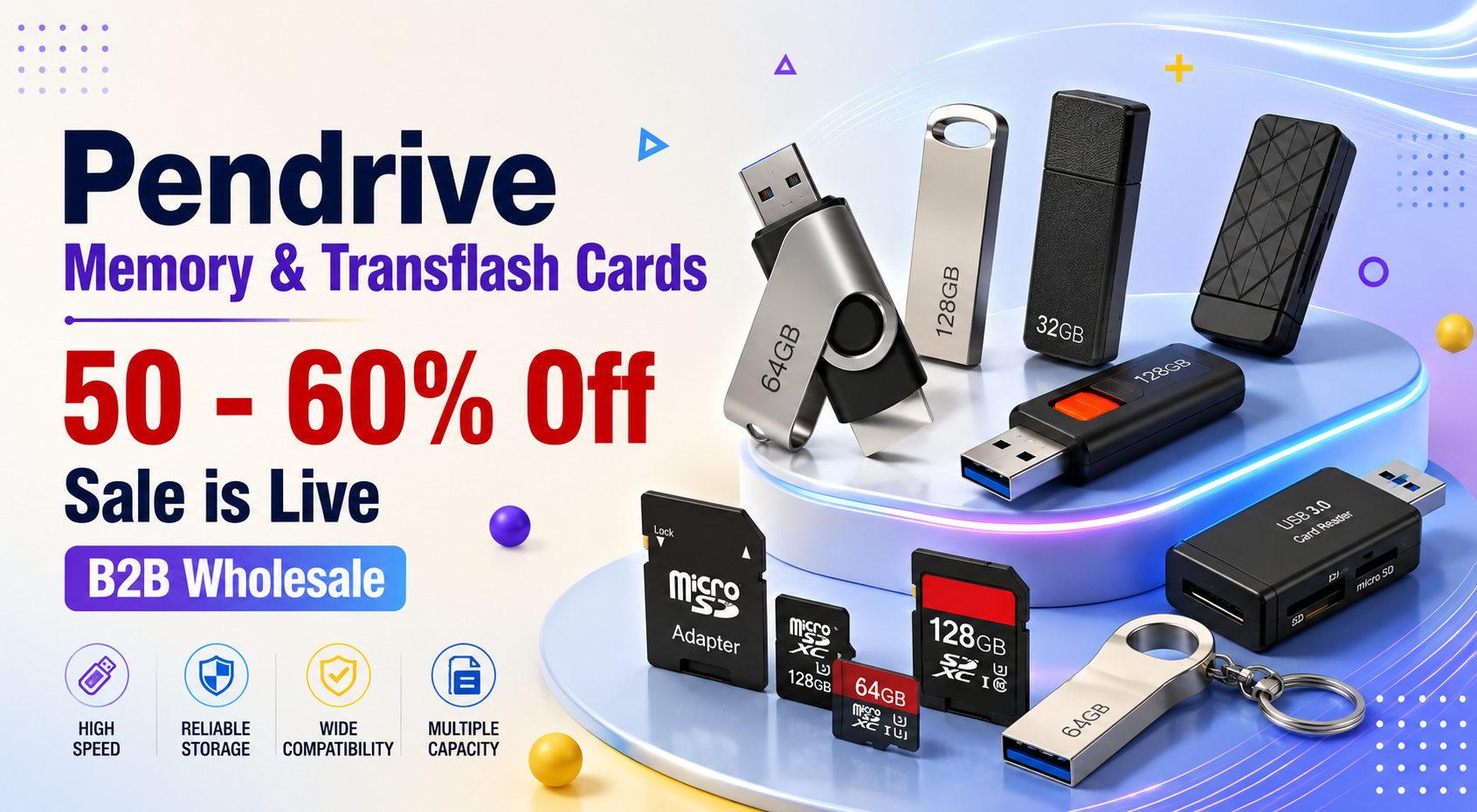 Pendrive Memory Transflash Cards banner image