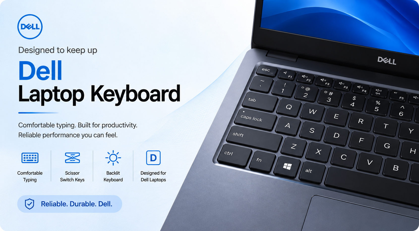 Dell Laptop Keyboard image