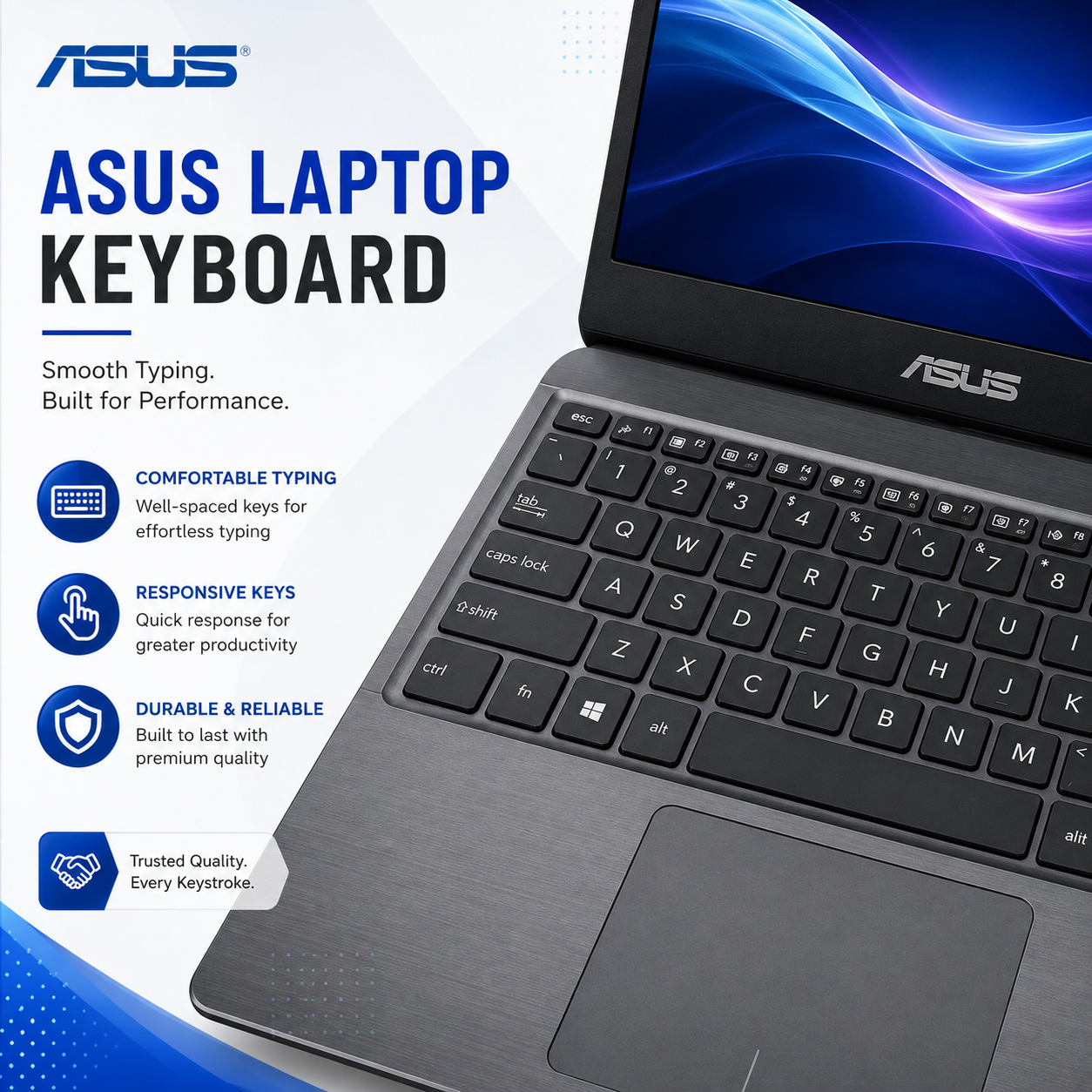 Asus Laptop Keyboard image