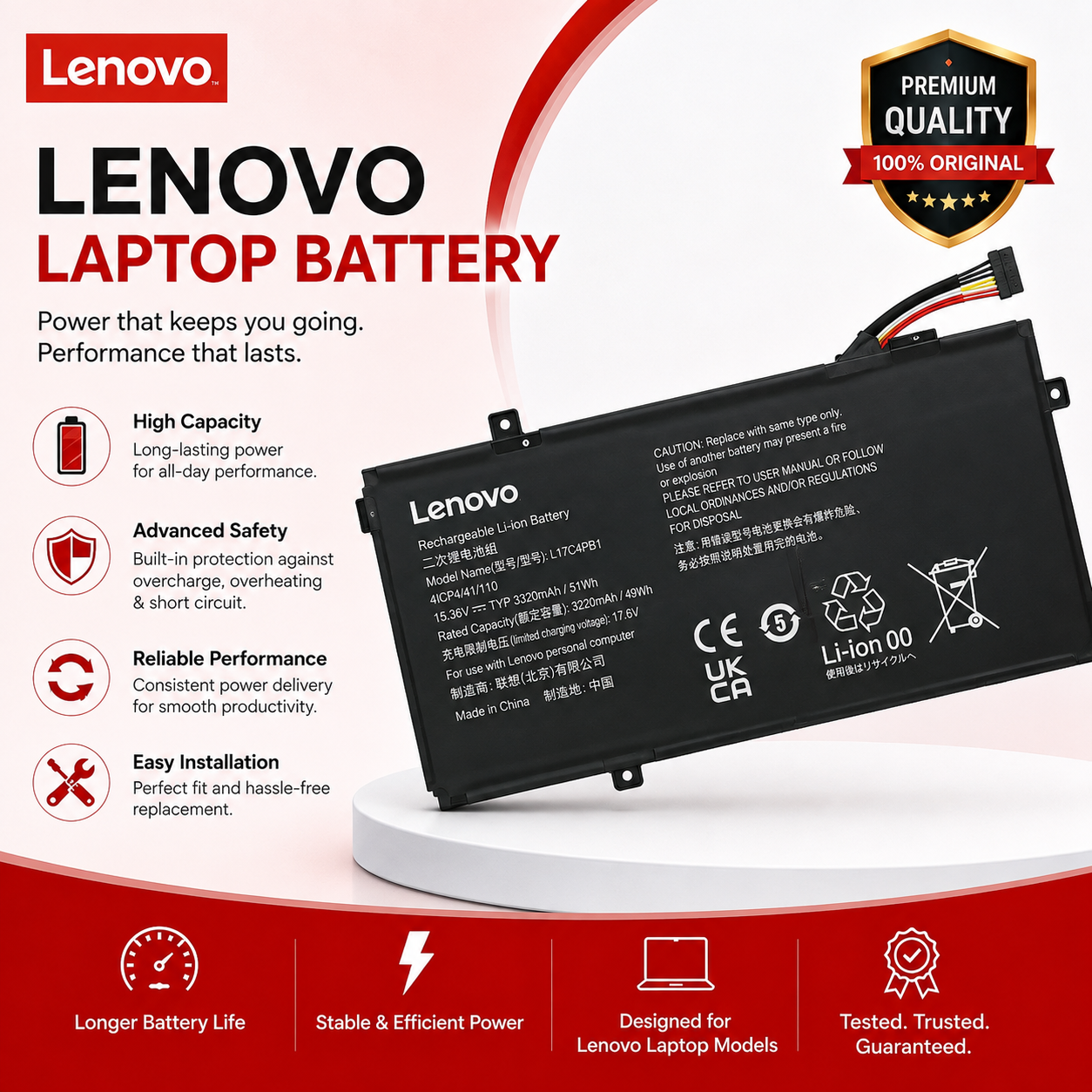 LENOVO Laptop Battery image