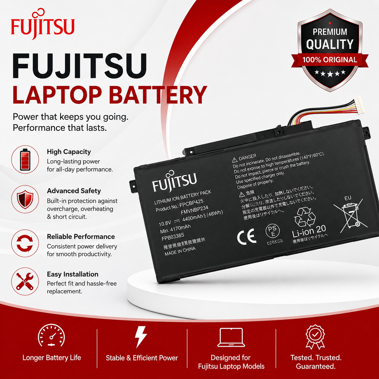 Fujitsu Laptop Battery image