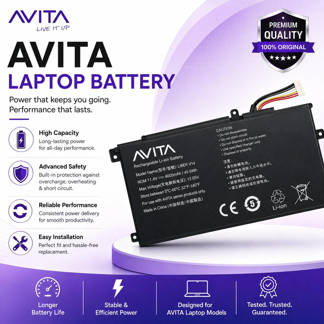 Avita Laptop Battery image