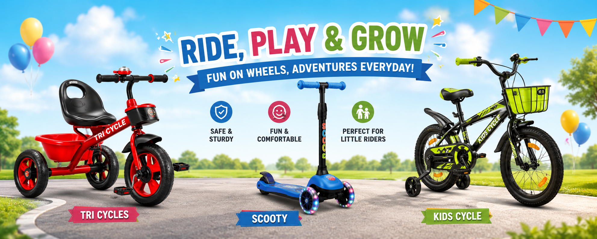 Tri_Cycles_Scooty_Kids_Cycle_banner_image