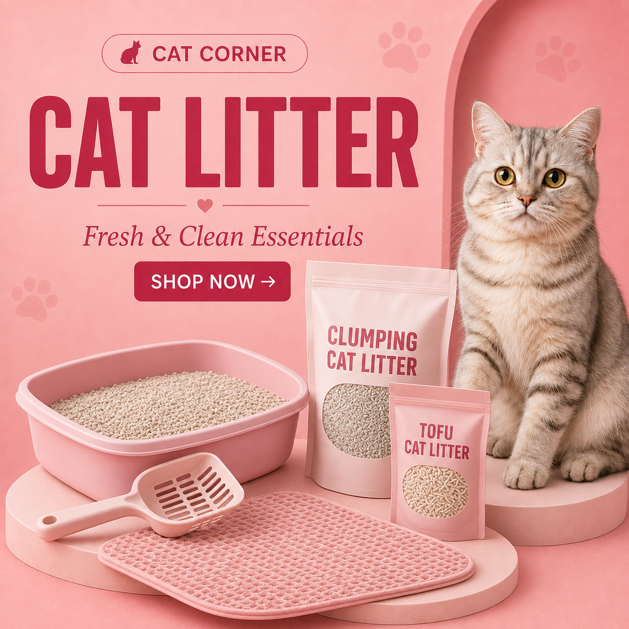 Cat Corner Litter