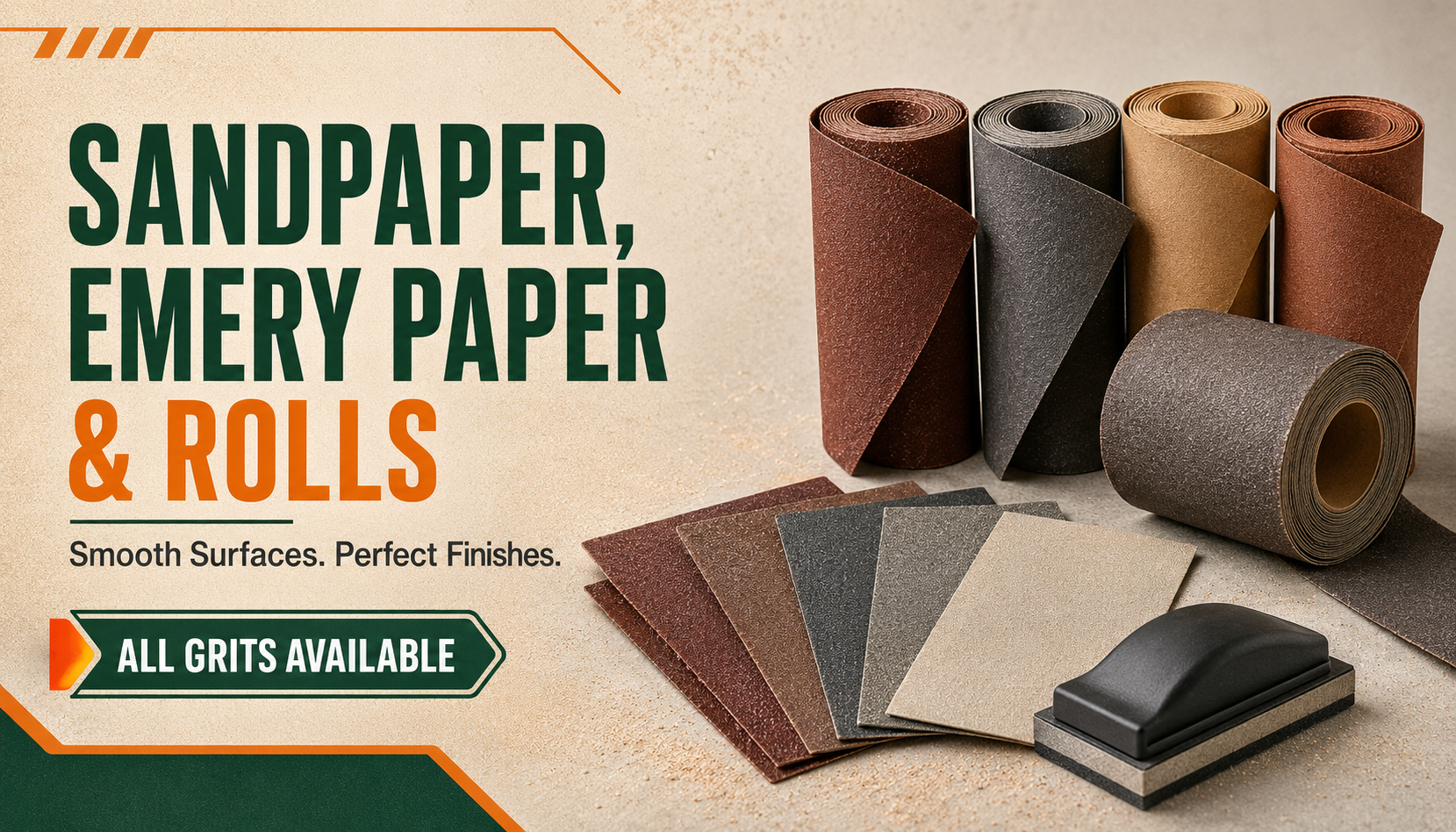 Sandpaper & Rolls