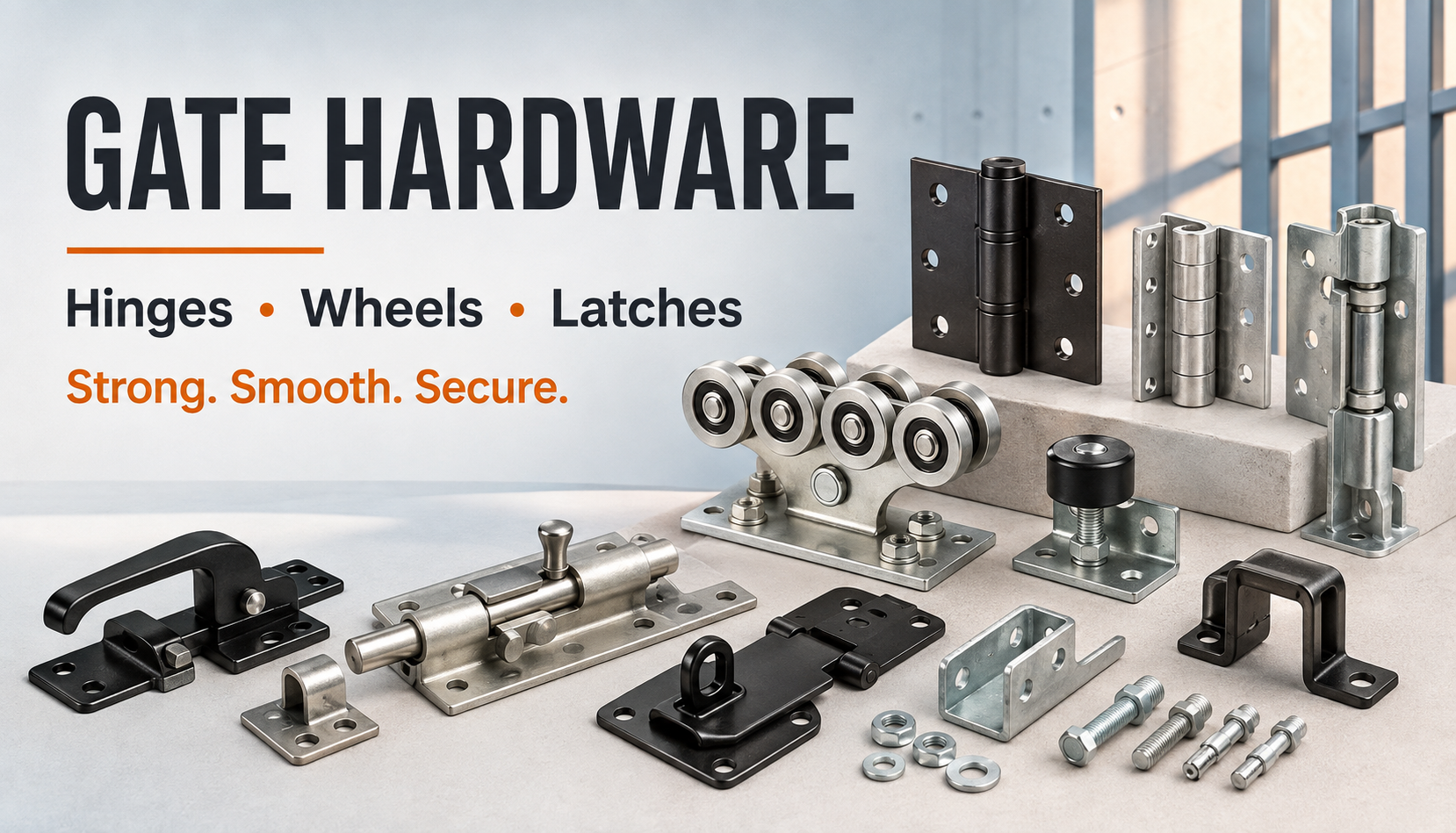 Gate Hinges & Wheels