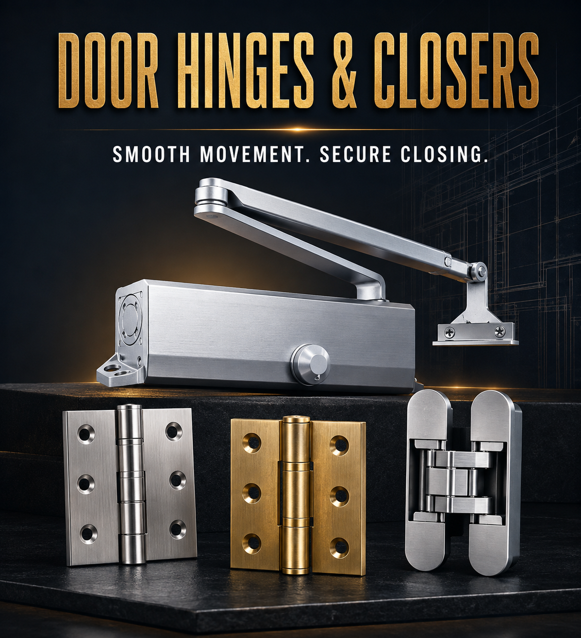 Door Hinges & Closers