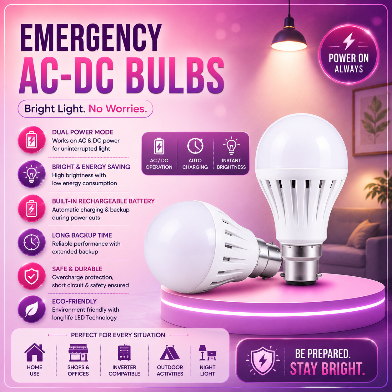 Emergency / AC-DC Bulbs