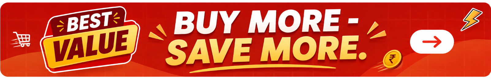 Buy more, save more — best value banner