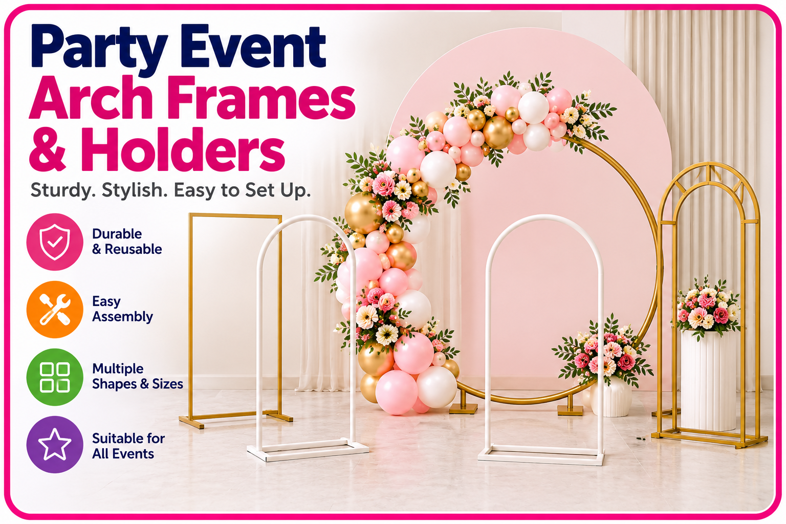 Party Events Arch Frames Accessories