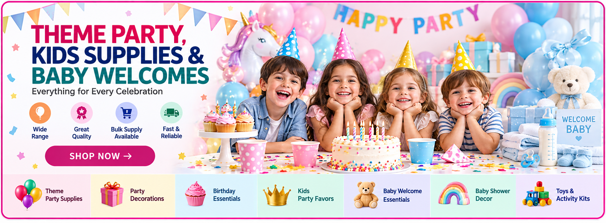 Party Events Promotional Banner 2