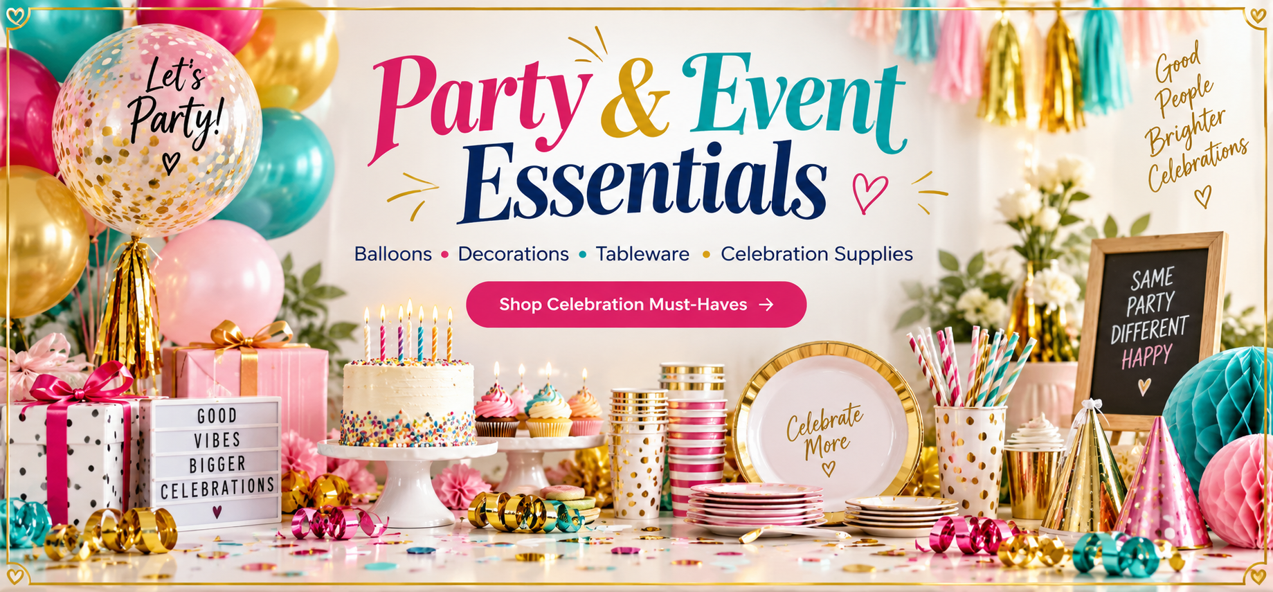 Party & Events Hero Banner