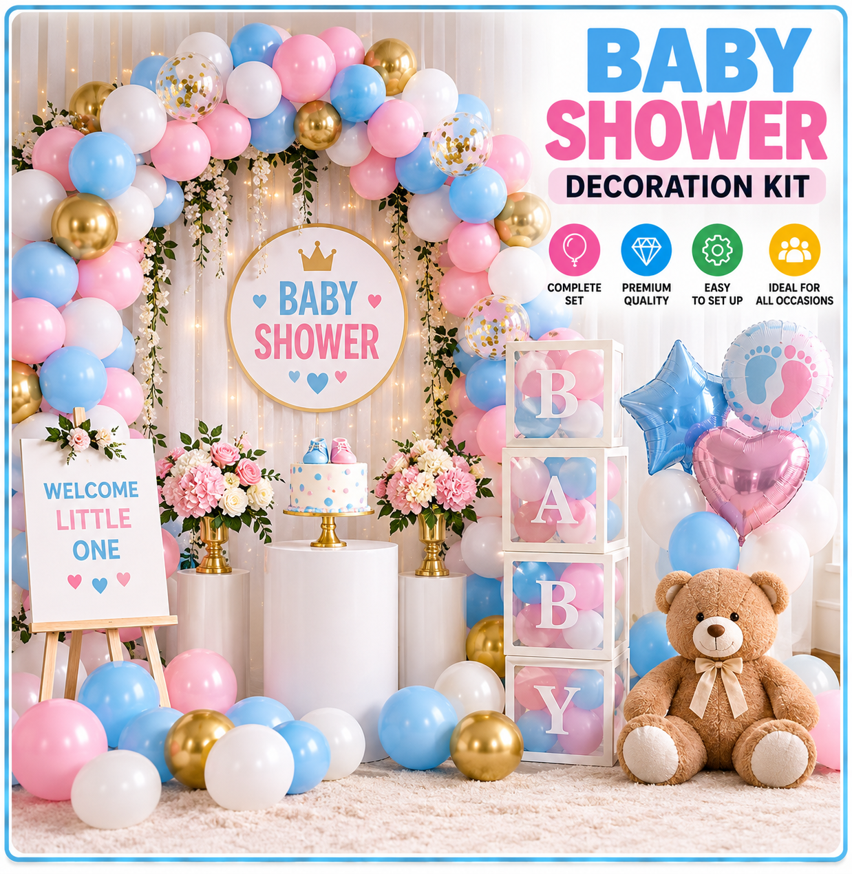 Baby Shower Decoration Kit