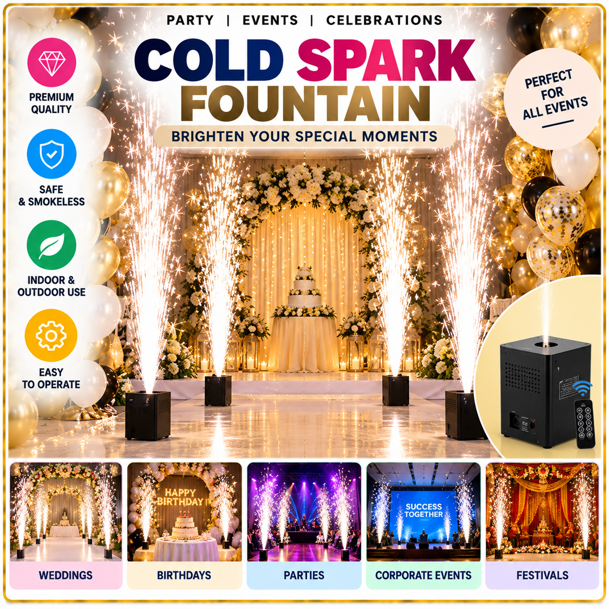 Cold Spark Fountain