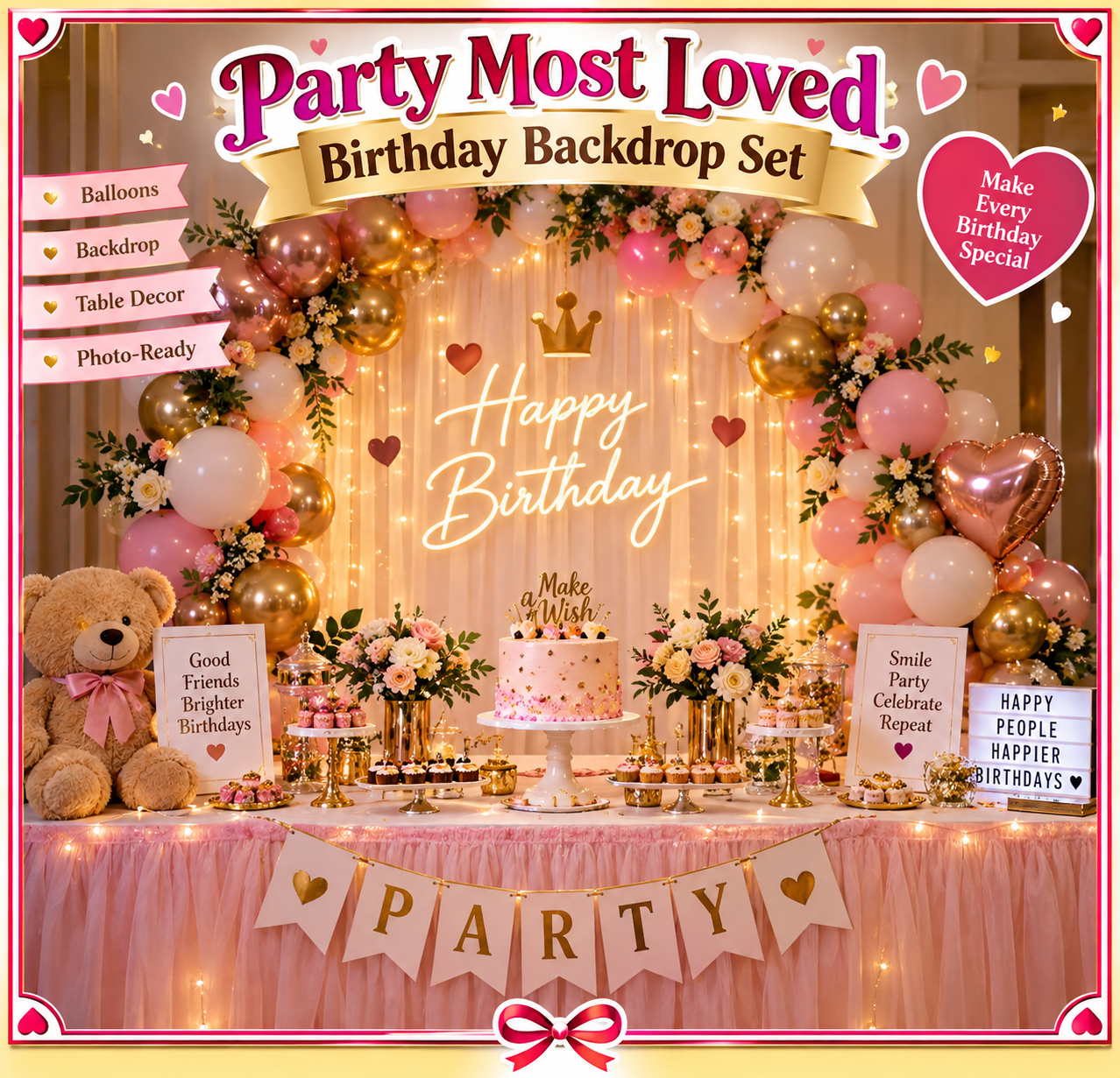 Party_Most_Loved_Birthday_Backdrop_Set_image