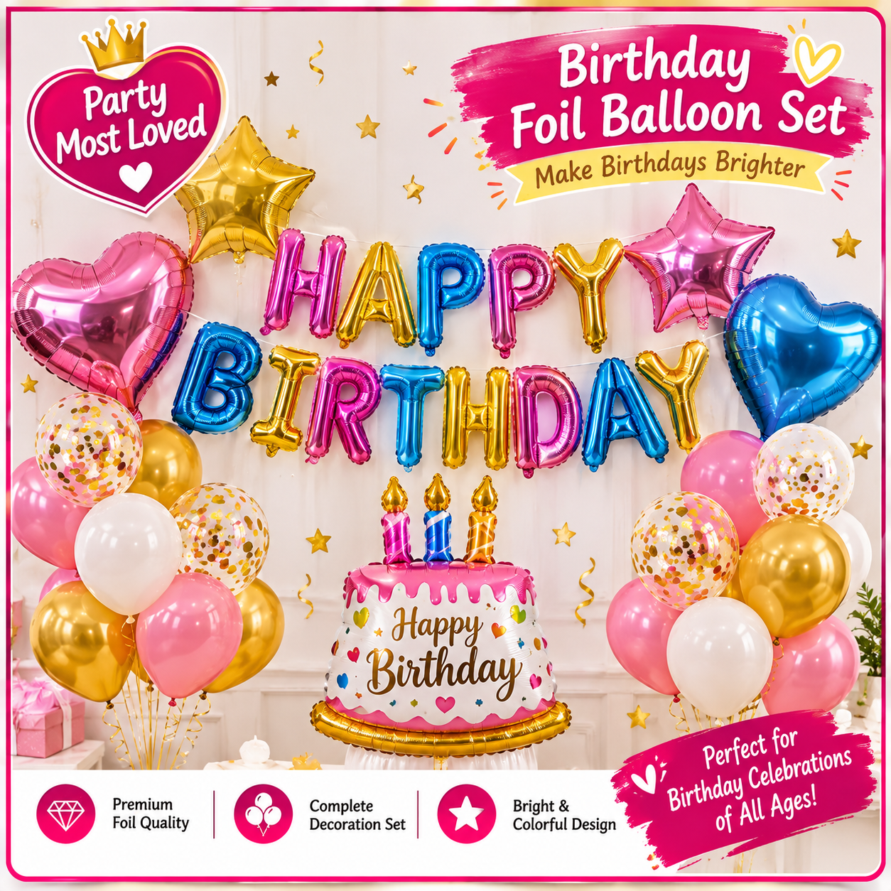 Party_Most_Loved_Birthday_Foil_Balloon_Set_image