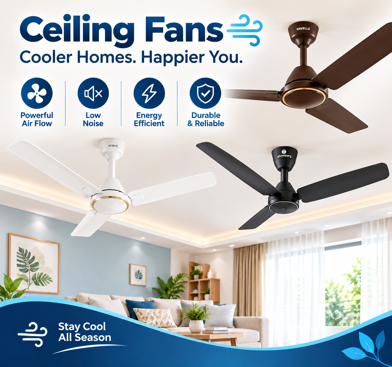 Home Appliances Category Ceiling Fans image clone