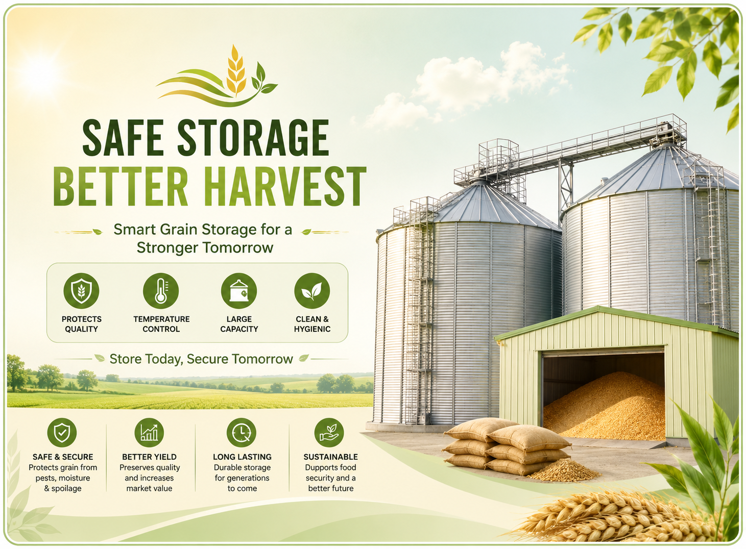 Farm Storage Grain Storage