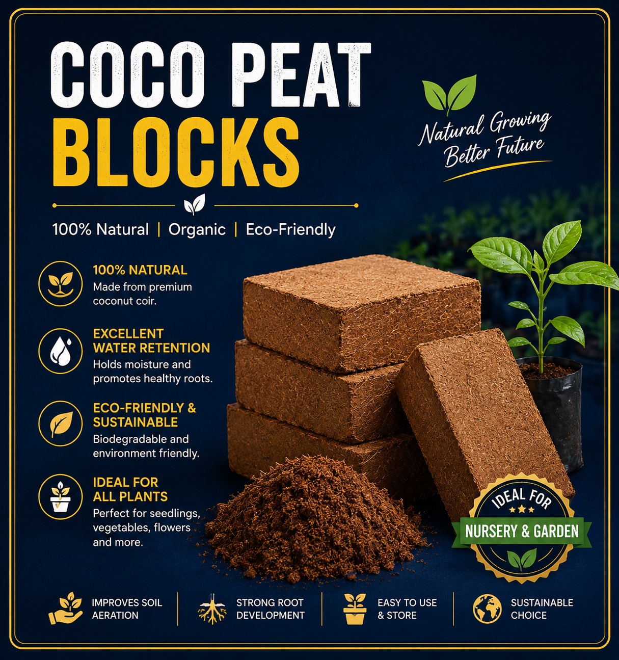 Coco Peat Blocks