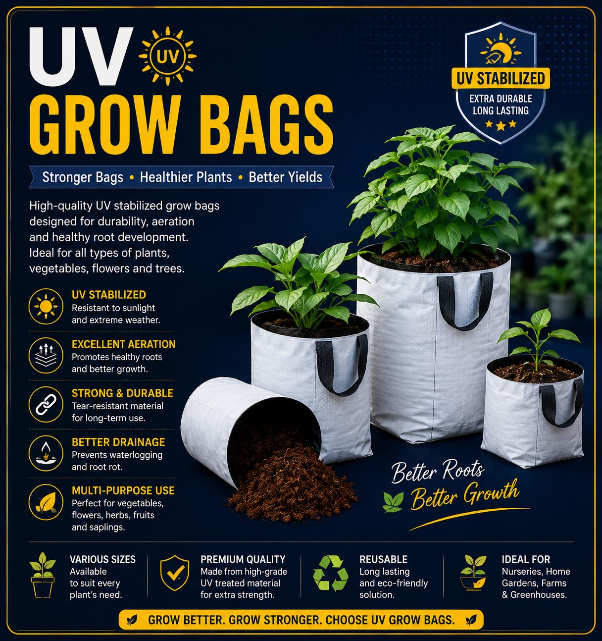UV Grow Bags