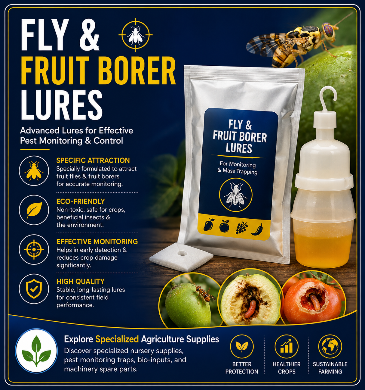Fly Fruit Borer Lures