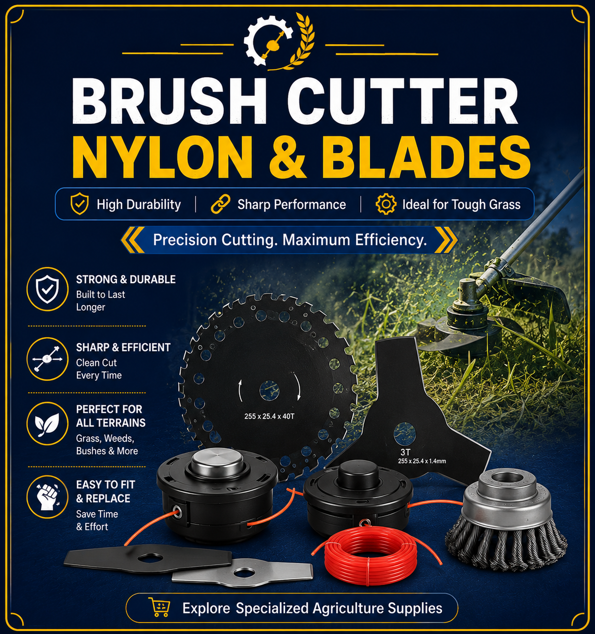 Brush Cutter Nylon Blades