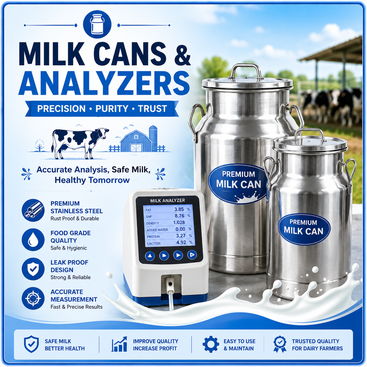 Milk Cans Analyzers
