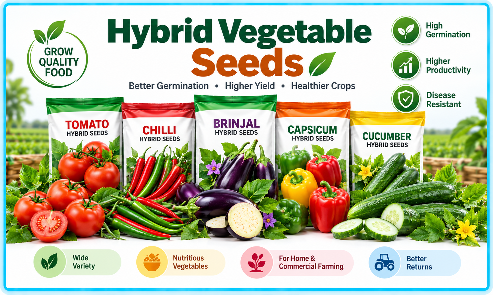 Hybrid Vegetable Seeds