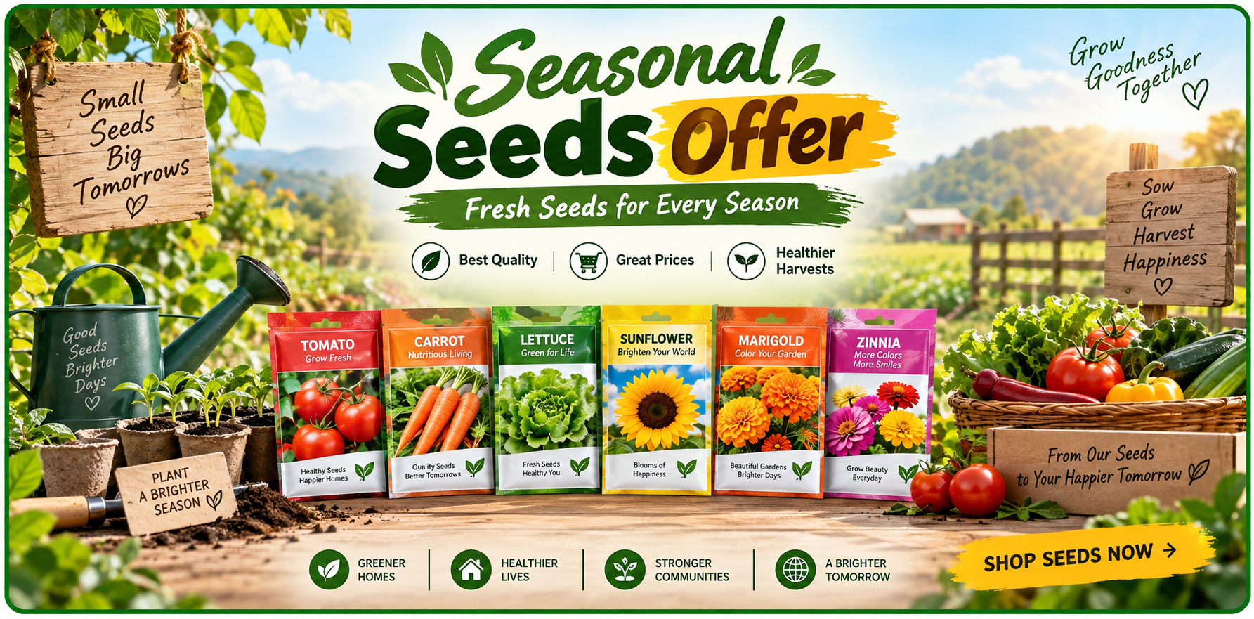 Seeds Seasonal Offer Banner