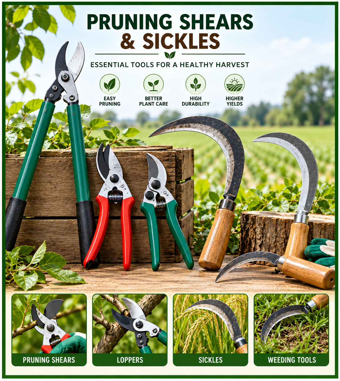 Pruning Shears Sickles