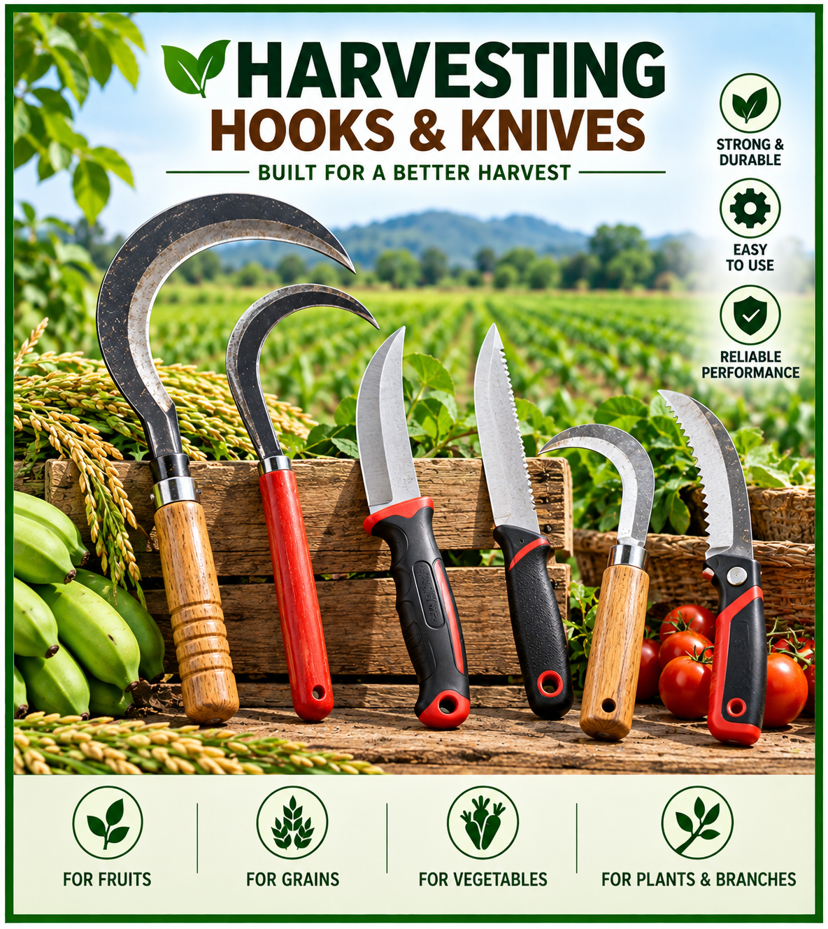Harvesting Hooks Knives