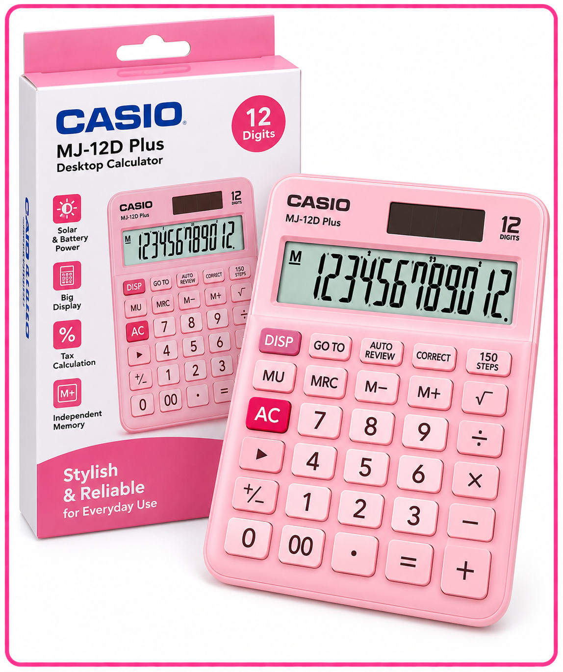 School Checklist Calculator Pink