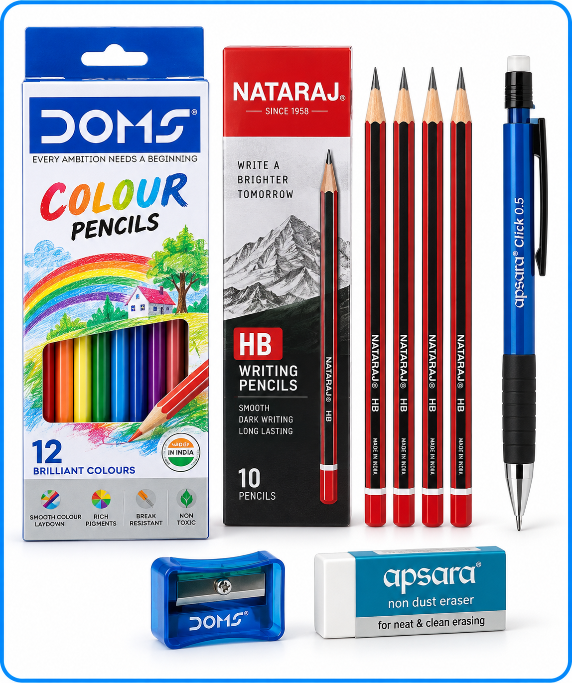 School Checklist Pencil Set