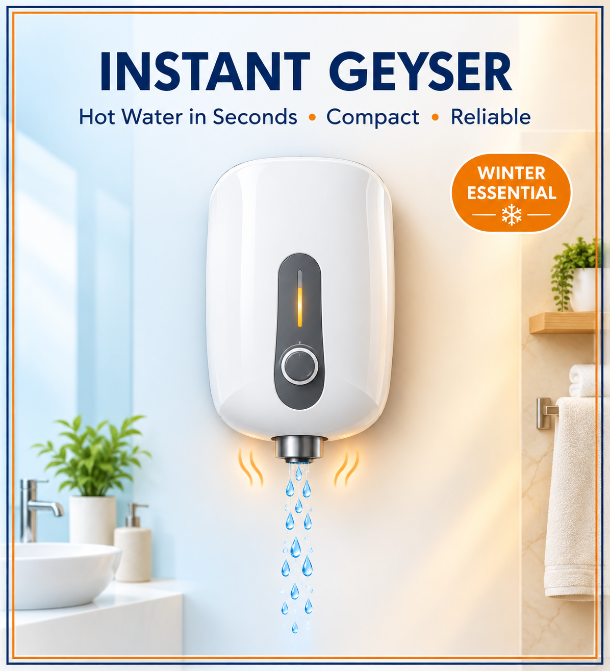 Home Appliances Winter Instant Geyser image