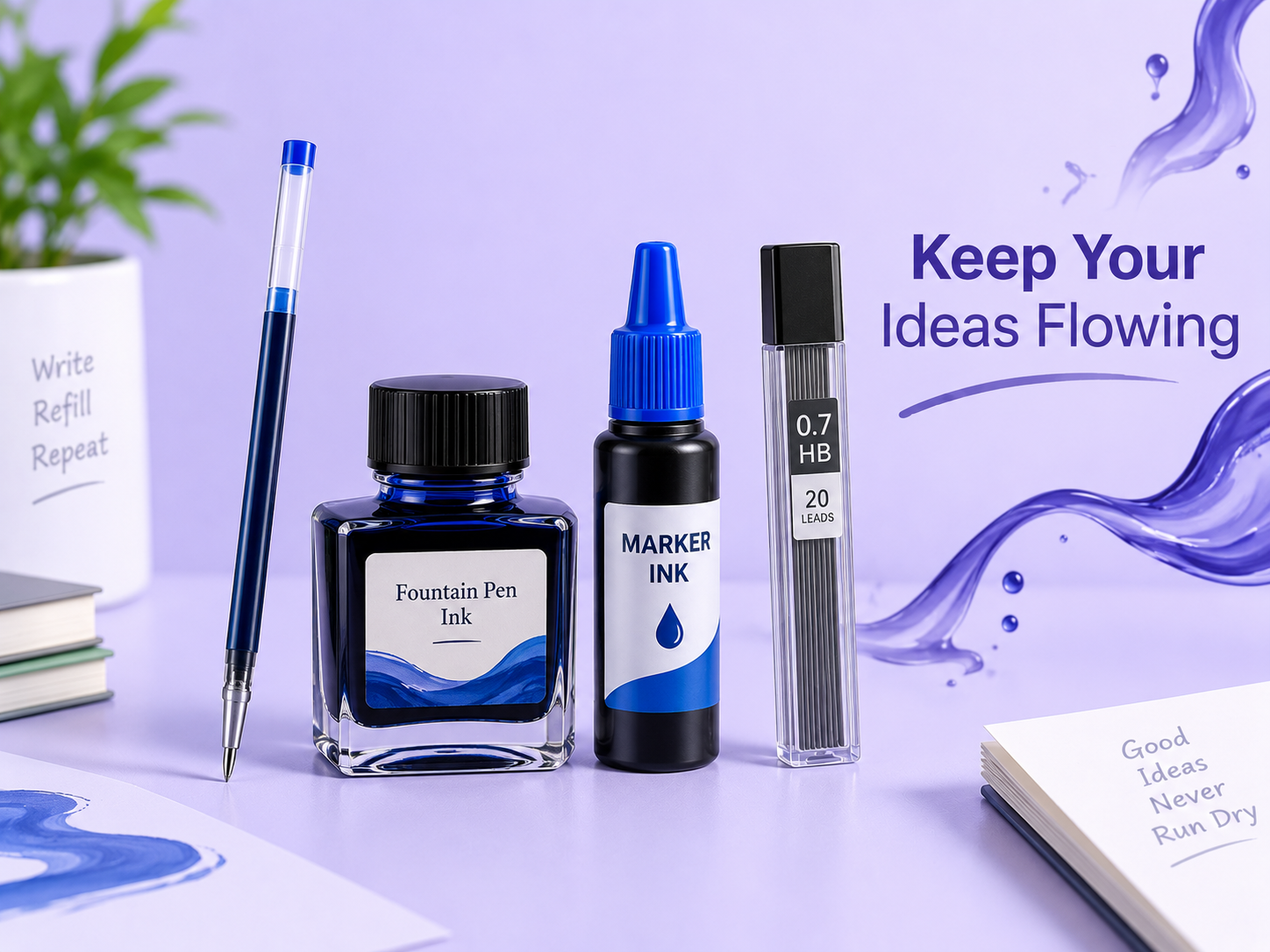 Stationery Writing RefillsInkWells