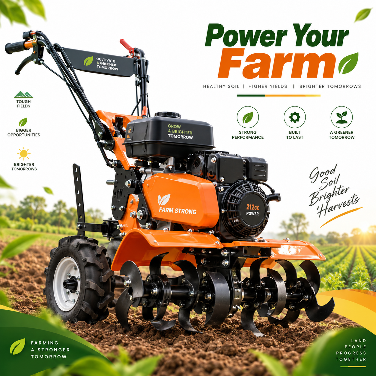 Rotary Power Tillers